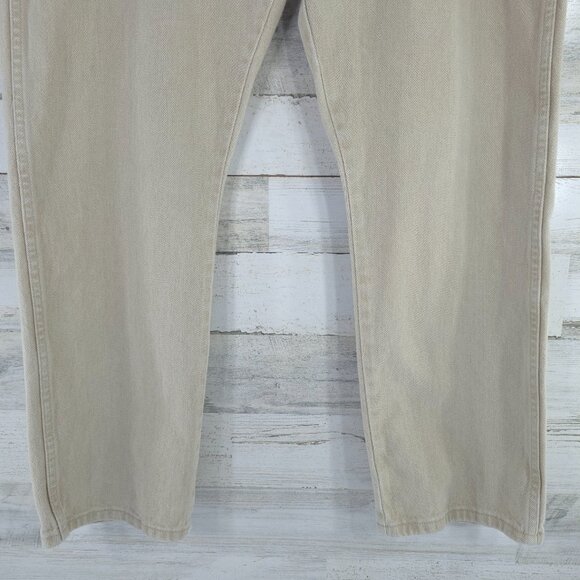 WRANGLER 13MWZTN MEN'S SIZE 40X30 PREWASHED TAN COWBOY CUT ORIGINAL FIT JEANS - Picture 6 of 16